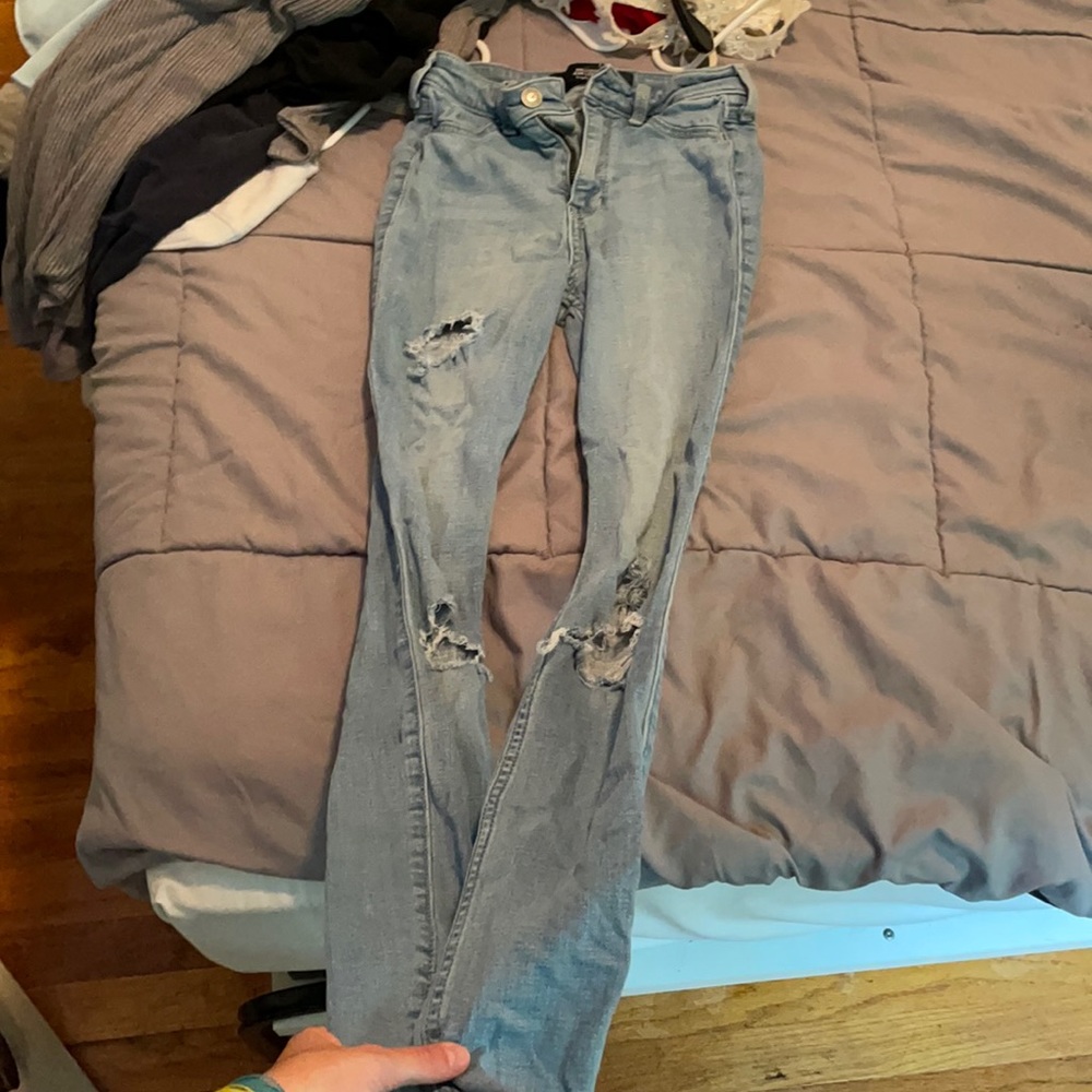 Hollister, Size 0, Light blue jeans